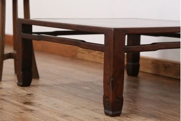 アンティーク家具　アンティーク　古い唐木座卓(テーブル)