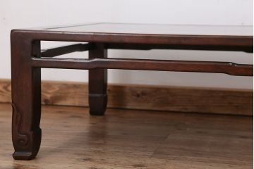 アンティーク家具　アンティーク　古い唐木座卓(テーブル)