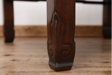 アンティーク家具　アンティーク　古い唐木座卓(テーブル)