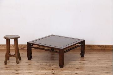 アンティーク家具　アンティーク　古い唐木座卓(テーブル)