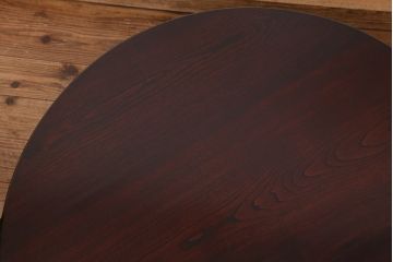 アンティーク　美品!古い栓材の丸型ちゃぶ台(テーブル)