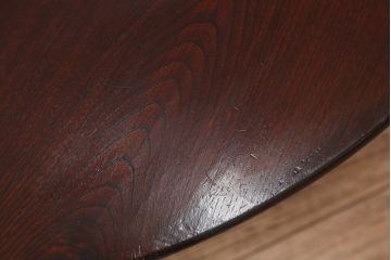 アンティーク　美品!古い栓材の丸型ちゃぶ台(テーブル)