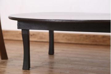 アンティーク　美品!古い栓材の丸型ちゃぶ台(テーブル)