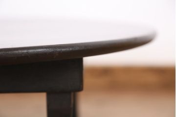 アンティーク　美品!古い栓材の丸型ちゃぶ台(テーブル)