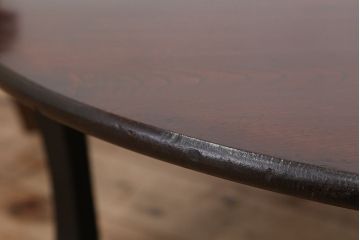 アンティーク　美品!古い栓材の丸型ちゃぶ台(テーブル)
