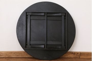 アンティーク　美品!古い栓材の丸型ちゃぶ台(テーブル)
