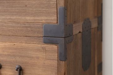アンティーク家具　☆アンティーク　高級品!上質な作りの総桐二段重ね時代箪笥(桐箪笥、桐たんす)