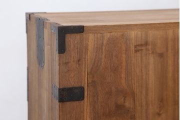 アンティーク家具　☆アンティーク　高級品!上質な作りの総桐二段重ね時代箪笥(桐箪笥、桐たんす)