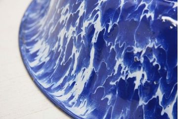 アンティーク雑貨　古いホーローケトル・洗面器など　3点セット