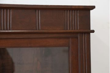 アンティーク家具　アンティーク　大正ロマン!二段重ね収納棚(飾り棚、ガラスケース)
