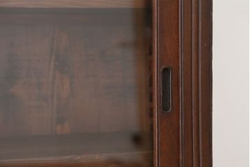 アンティーク家具　アンティーク　大正ロマン!二段重ね収納棚(飾り棚、ガラスケース)