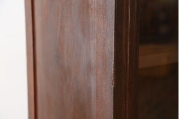 アンティーク家具　アンティーク　大正ロマン!二段重ね収納棚(飾り棚、ガラスケース)
