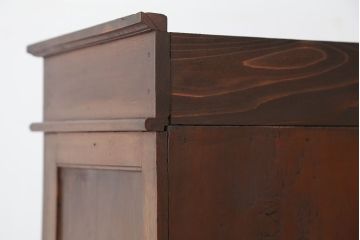 アンティーク家具　アンティーク　大正ロマン!二段重ね収納棚(飾り棚、ガラスケース)