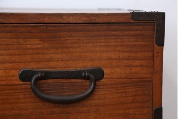 アンティーク雑貨　☆アンティーク　極上!美品!　古いお家の二段重ね時代箪笥