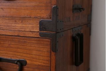 アンティーク雑貨　☆アンティーク　極上!美品!　古いお家の二段重ね時代箪笥
