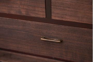 アンティーク家具　アンティーク　可愛いデザイン!シンプルな脚付ローボード(6)
