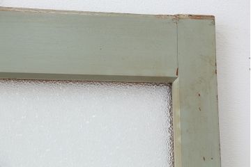 アンティーク　ペンキの剥げたダイヤガラス引き戸　1枚(ガラス戸)