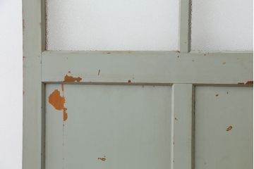 アンティーク　ペンキの剥げたダイヤガラス引き戸　1枚(ガラス戸)
