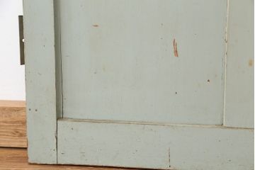 アンティーク　ペンキの剥げたダイヤガラスドア　1枚(扉)