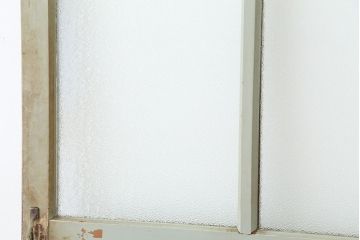 アンティーク　素敵な雰囲気!ペンキの剥げたダイヤガラスドア　1枚(扉)