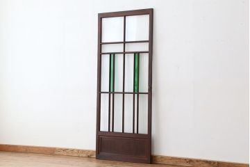 アンティーク　古い洋館の色ガラスドア(扉)1枚?