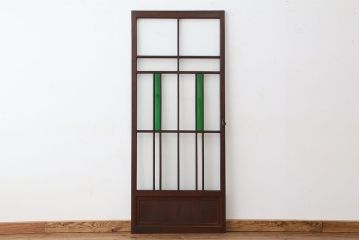 アンティーク　古い洋館の色ガラスドア(扉)1枚?