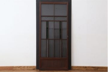 アンティーク　古い洋館の色ガラスドア(扉)1枚?