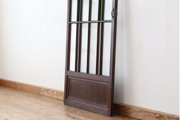 アンティーク　古い洋館の色ガラスドア(扉)1枚?