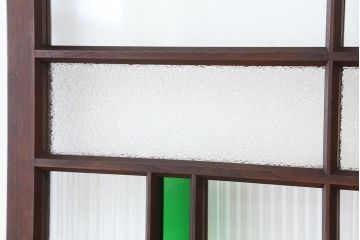 アンティーク　古い洋館の色ガラスドア(扉)1枚?