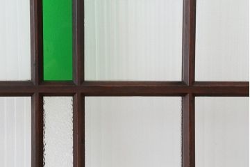 アンティーク　古い洋館の色ガラスドア(扉)1枚?