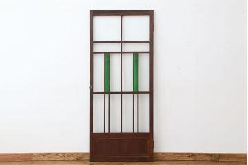 アンティーク　古い洋館の色ガラスドア(扉)1枚?