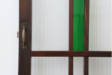 アンティーク　古い洋館の色ガラスドア(扉)1枚?