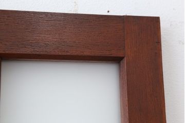 アンティーク　可愛いデザイン!古い木のダイヤガラスドア(扉)　1枚