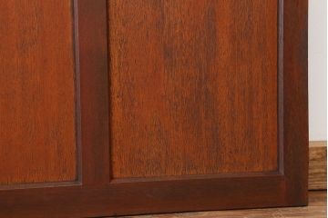 アンティーク　可愛いデザイン!古い木のダイヤガラスドア(扉)　1枚
