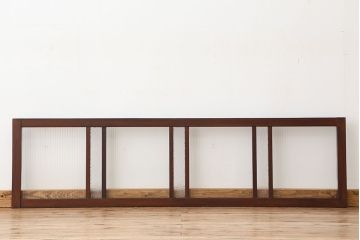 アンティーク　素敵なデザイン!モールガラス明かり取り(ガラス欄間)