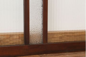 アンティーク　素敵なデザイン!モールガラス明かり取り(ガラス欄間)