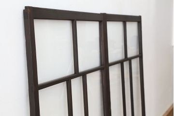 アンティーク　古いお家のシックなガラス戸　2枚セット(窓)