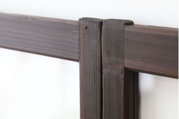 アンティーク　古いお家のシックなガラス戸　2枚セット(窓)