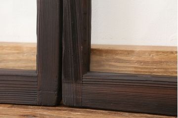 アンティーク　古いお家のシックなガラス戸　2枚セット(窓)