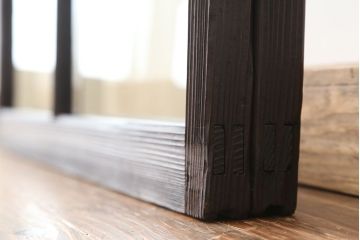 アンティーク　古いお家のシックなガラス戸　2枚セット(窓)