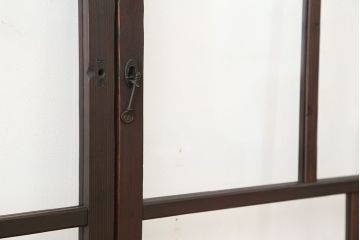 アンティーク　古いお家のシックなガラス戸　2枚セット(窓)