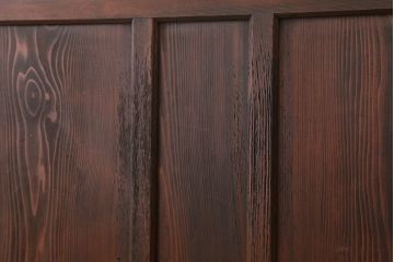 アンティーク　素敵なデザイン!モールガラスとダイヤガラスの引き戸　1枚(ガラス戸)