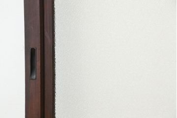 大正ロマン　古いお屋敷の上質な色ガラス引き戸　2枚セット(ガラス戸・建具)
