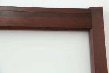 ★アンティーク　素敵なデザイン!古い木の上質なダイヤガラス戸　2枚セット(引き戸、建具)