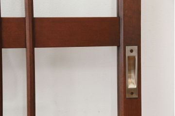 アンティーク　レトロなデザインのガラス戸　2枚セット(引き戸、建具)