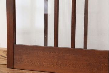 アンティーク　レトロなデザインのガラス戸　2枚セット(引き戸、建具)
