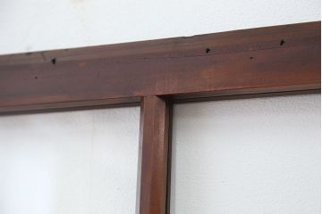 アンティーク　古いお家のシンプルな引き戸　4枚セット(ガラス戸、建具)