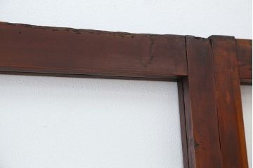 アンティーク　古いお家のシンプルな引き戸　4枚セット(ガラス戸、建具)