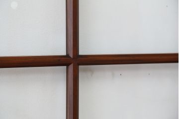 アンティーク　古いお家のシンプルな引き戸　4枚セット(ガラス戸、建具)