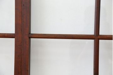 アンティーク　古いお家のシンプルな引き戸　4枚セット(ガラス戸、建具)